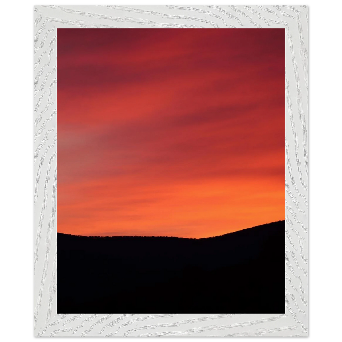 Sunset Mountain Silhouette Fine Art Print