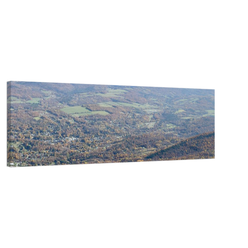 Wide horizontal autumn landscape canvas wall art