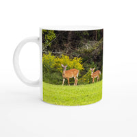 Wildlife Serenity Ceramic Mug – Rustic Charm with Your Choice of Black or White Inside