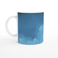 Ocean Breeze Ceramic Mug - Customizable with Your Choice of Black or White Inside