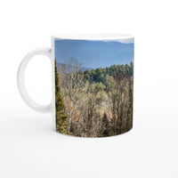 Forest Horizon Ceramic Mug – Nature-Inspired Coffee Cup with Customizable Black or White Inside