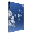 Canvas wall art showing an open sky with gentle white clouds and lower landscape